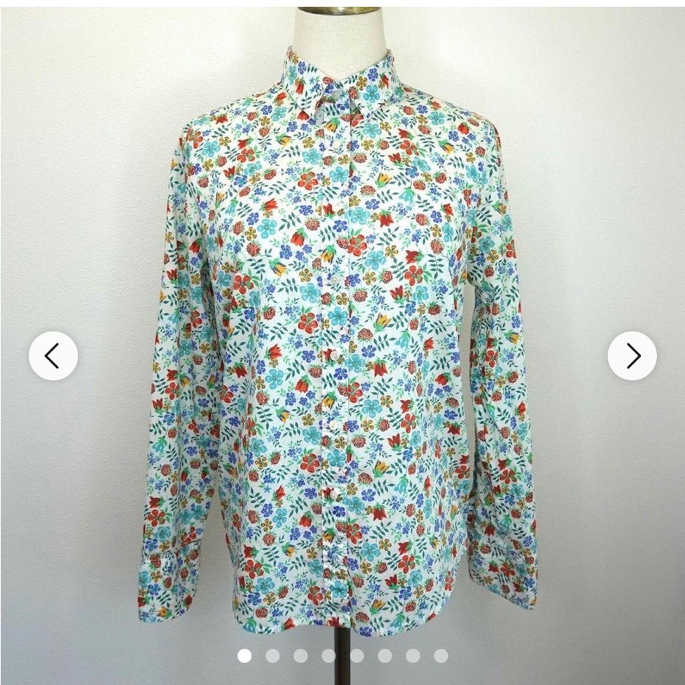 J. Crew Liberty Art Fabrics Button Front Shirt